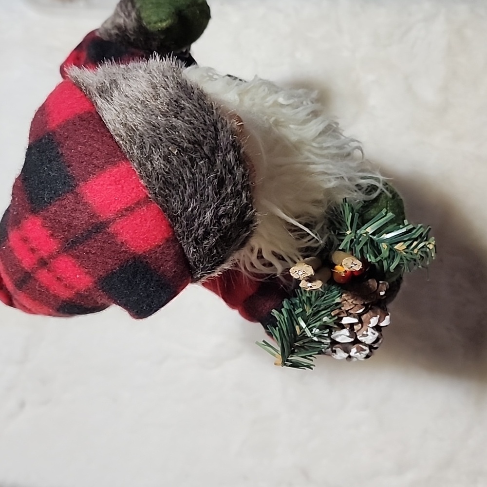 Festive Santa Claus Holiday Figurine - Red and Black. 19" Tall. - Picture 8 of 8
